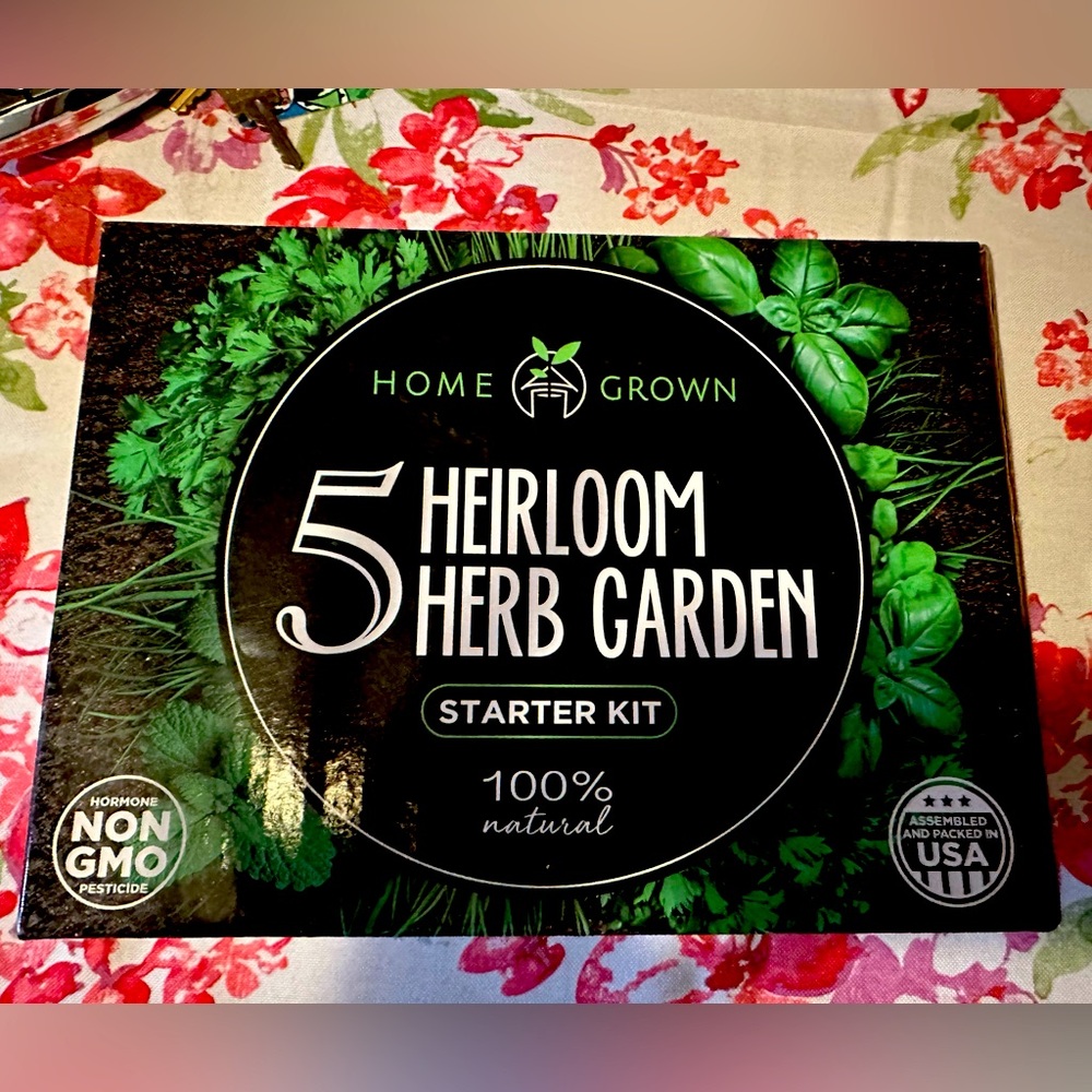 Miniature herb garden